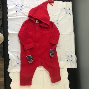 Hanna Andersson Red Snowsuit Size 80 or 2T